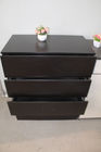 Custom Made Black Wooden Shoe Cabinet / MDF Panels Tall Narrow Wooden Shoe Rack