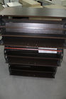 Custom Made Black Wooden Shoe Cabinet / MDF Panels Tall Narrow Wooden Shoe Rack